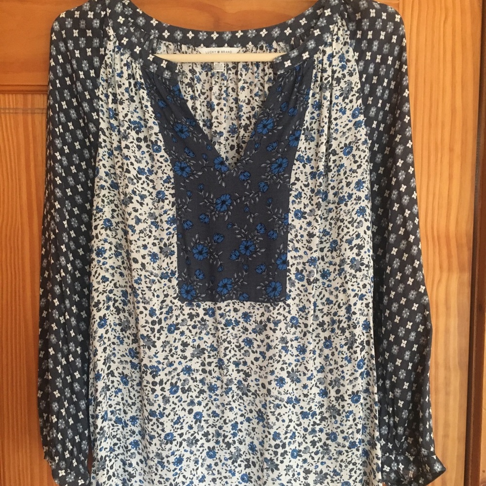 Lucky Brand peasant blouse